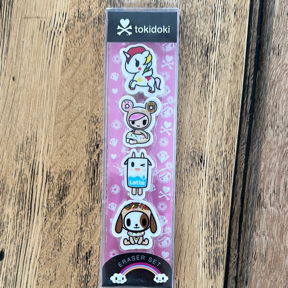 Tokidoki Character Eraser Set
